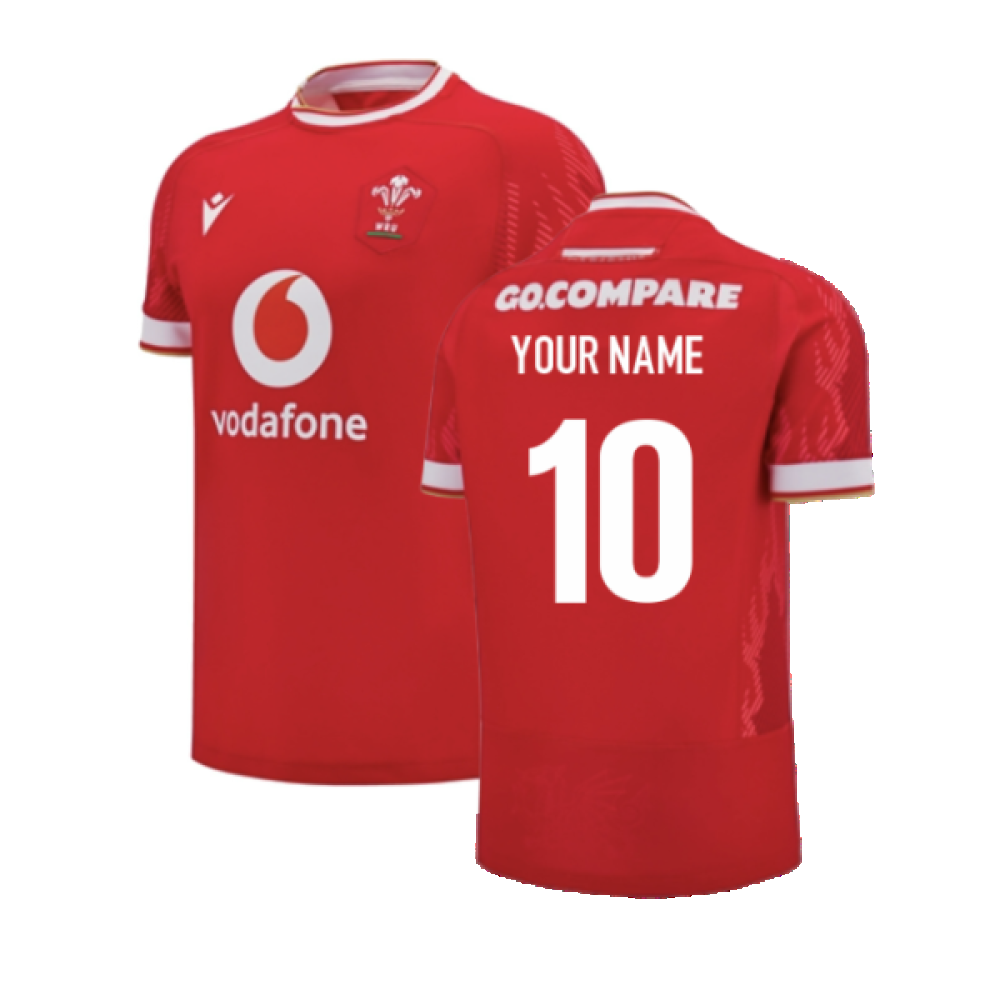 2024-2025 Wales Rugby Home Slim Fit Shirt (Your Name)_2