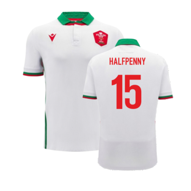 2024-2025 Wales WRU Away Cotton Rugby Shirt (Halfpenny 15)_2