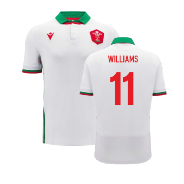2024-2025 Wales WRU Away Cotton Rugby Shirt (Williams 11)_2