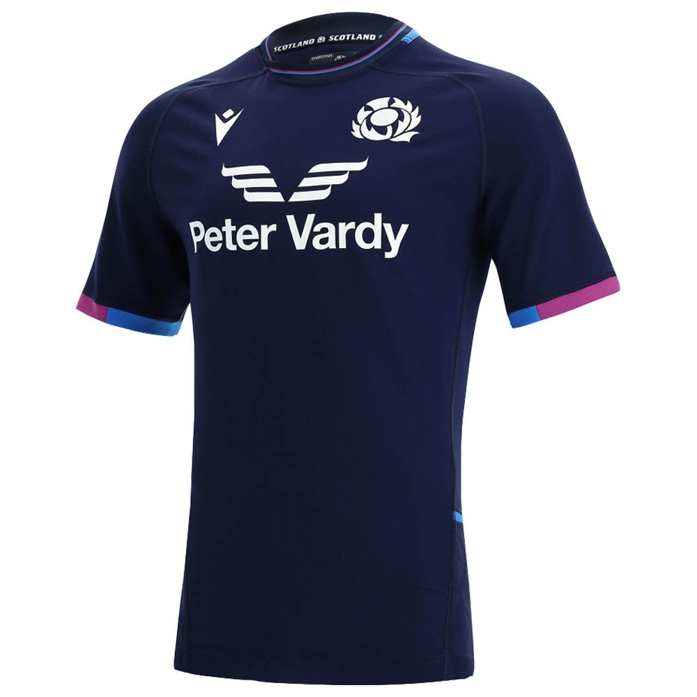 2021-2022 Scotland Home Pro Body Fit Rugby Shirt_0
