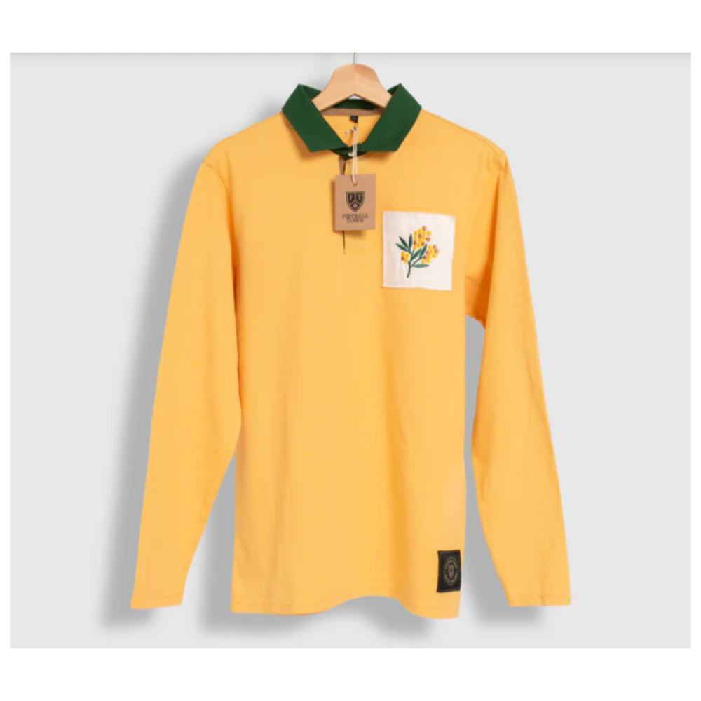 Australia Golden Wattle Retro Rugby Jersey_1