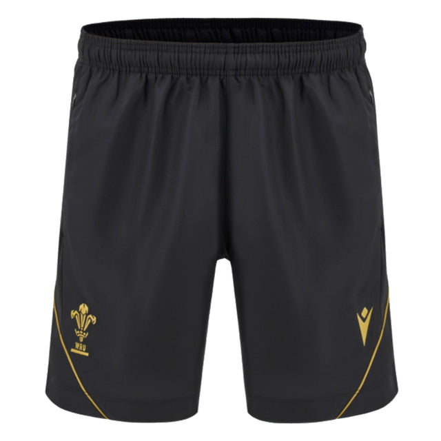 2024-2025 Wales Rugby Training Micro Bermuda Shorts (Black)_1