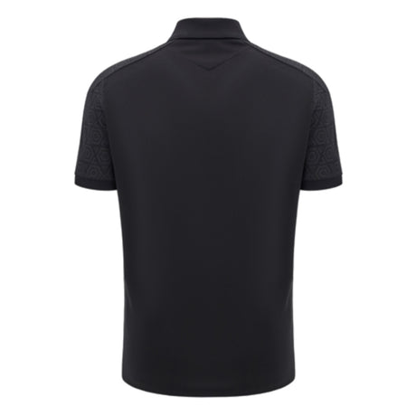 2024-2025 Wales Rugby WRU Travel Poly Polo Shirt (Black)_2