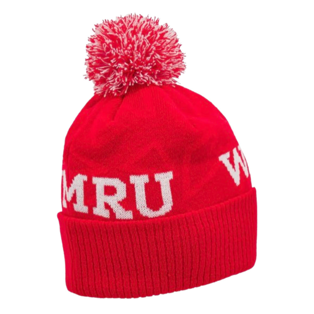 2024-2025 Wales Rugby Pom Pom Beanie (Red)_2