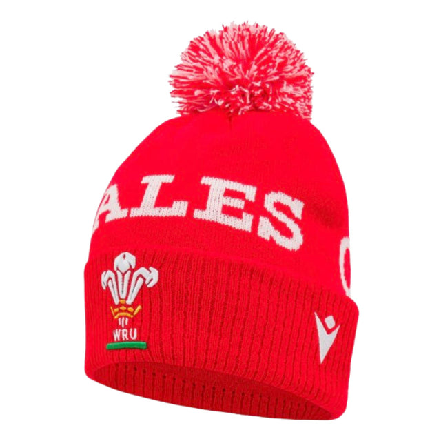 2024-2025 Wales Rugby Pom Pom Beanie (Red)_2