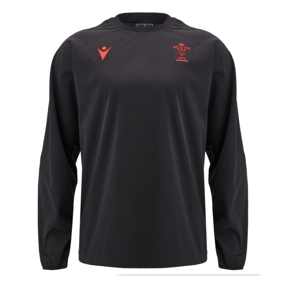 2024-2025 Wales Rugby Contact Training Top (Black)_1