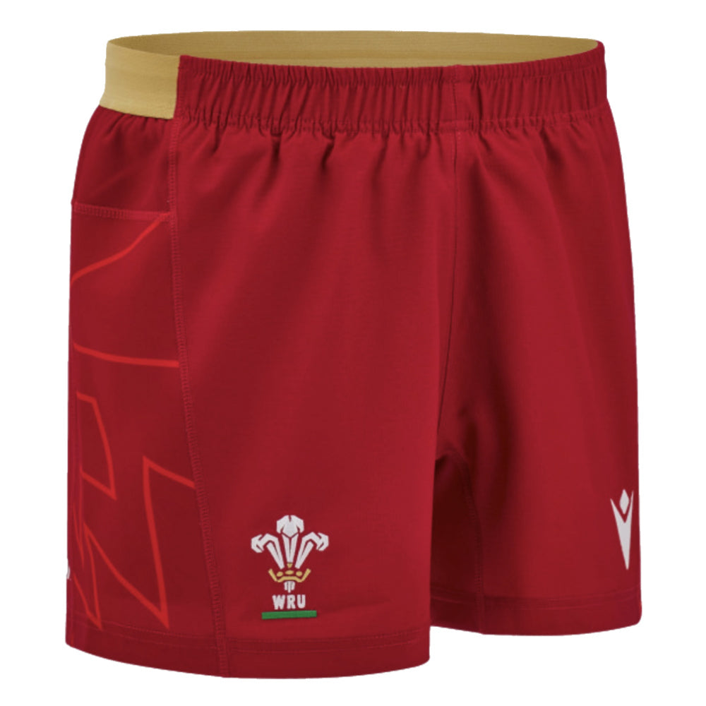 2024-2025 Wales Rugby Pathway Home Shorts (Red)_1