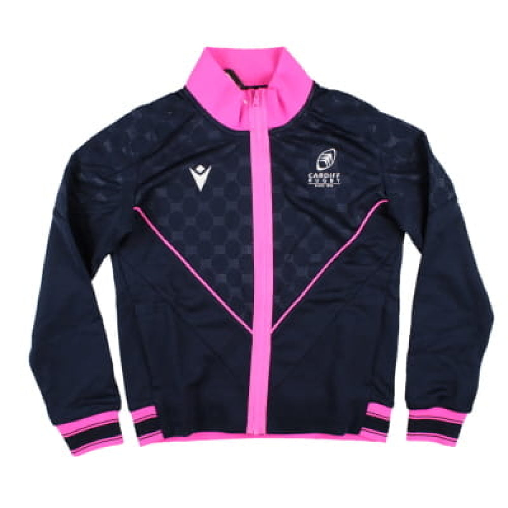 2024-2025 Cardiff Blues Warm Up Anthem Jacket (Navy) - Kids_1