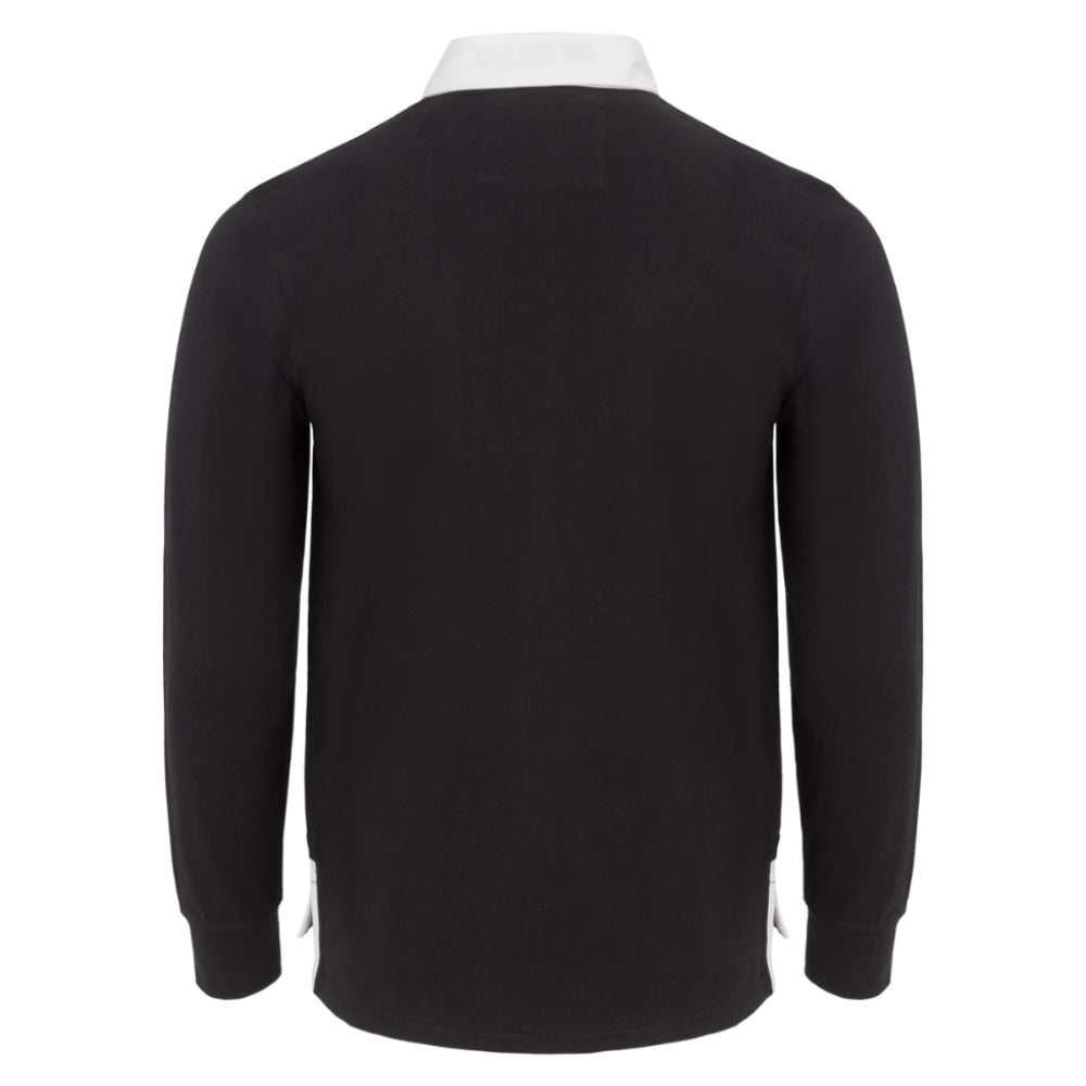 Kooga Vintage New Zealand Men\'s LS Rugby Shirt (Black) (Your Name)_1