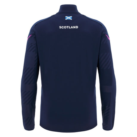 2025-2026 Scotland Rugby 1/4 Zip Training Top (Navy) - Kids_2