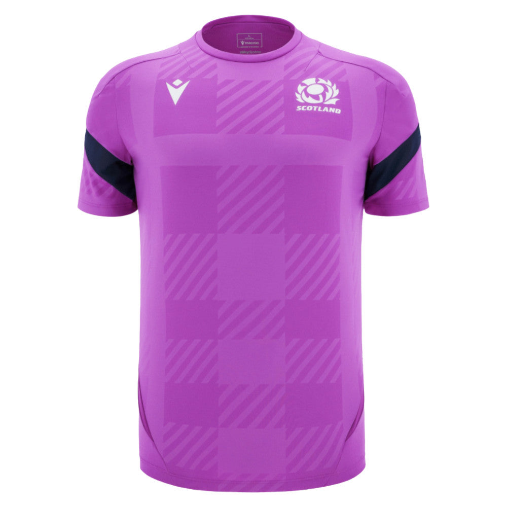 2025-2026 Scotland Rugby Training Poly Shirt (Purple)_0