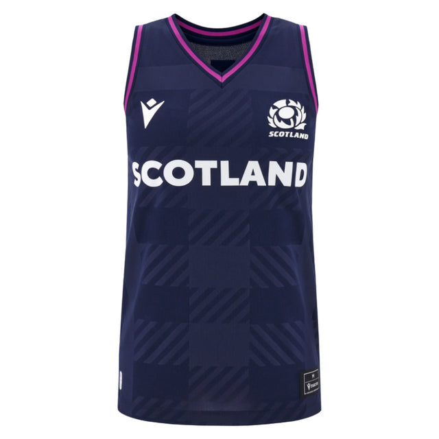 2025-2026 Scotland Rugby Training Singlet (Navy) - Womens_0