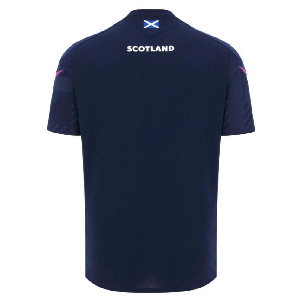 2025-2026 Scotland Rugby Training Poly Shirt (Navy)_1