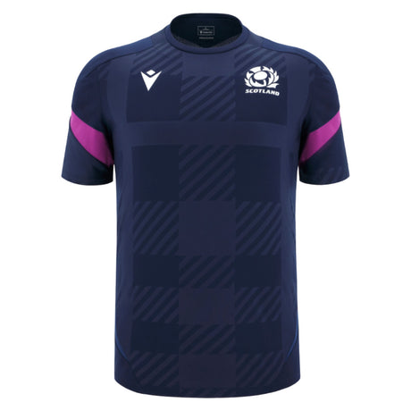 2025-2026 Scotland Rugby Training Poly Shirt (Navy)_0