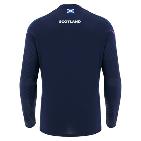 2025-2026 Scotland Rugby Training Poly LS Shirt (Navy)_2