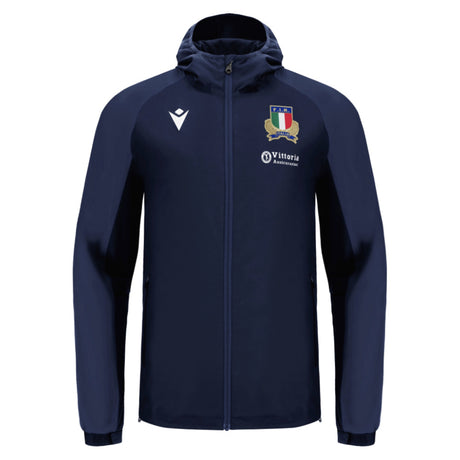 2025-2026 Italy FIR Rugby Rain Jacket (Navy)_0