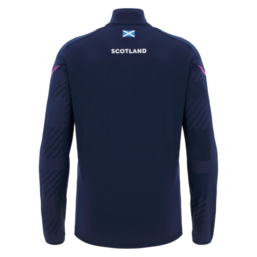 2025-2026 Scotland Rugby 1/4 Zip Training Top (Navy)_2