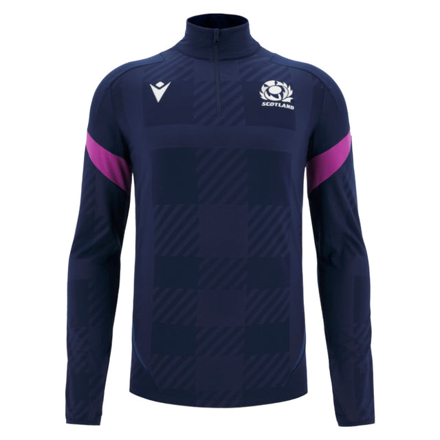 2025-2026 Scotland Rugby 1/4 Zip Training Top (Navy)_0