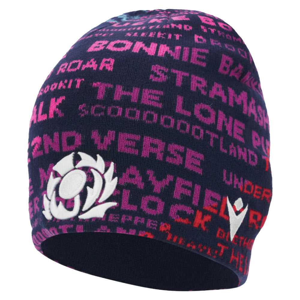 2025-2026 Scotland Rugby Skull Knit Beanie (Rainbow)_0