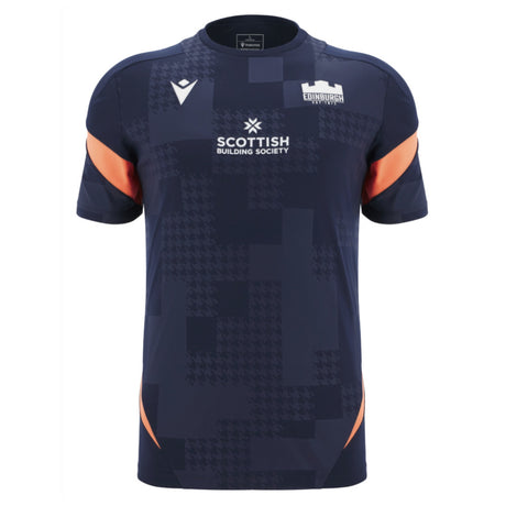 2025-2026 Edinburgh Rugby Training Poly Shirt (Navy) (Your Name)_2