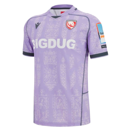 2025-2026 Gloucester Rugby Poly Away Shirt (Your Name)_2