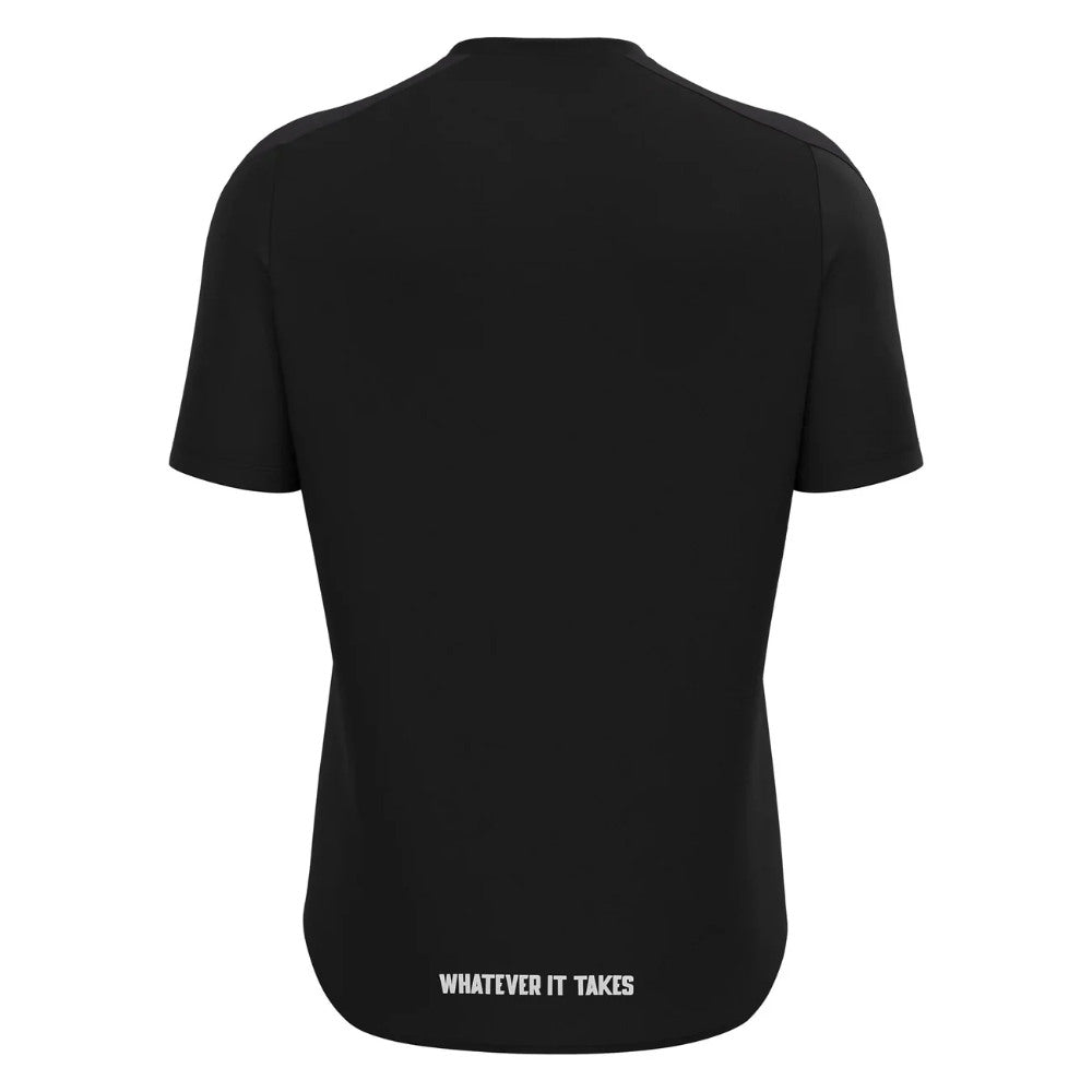 2025-2026 Glasgow Warriors Rugby Training Shirt (Black) (Your Name)_1