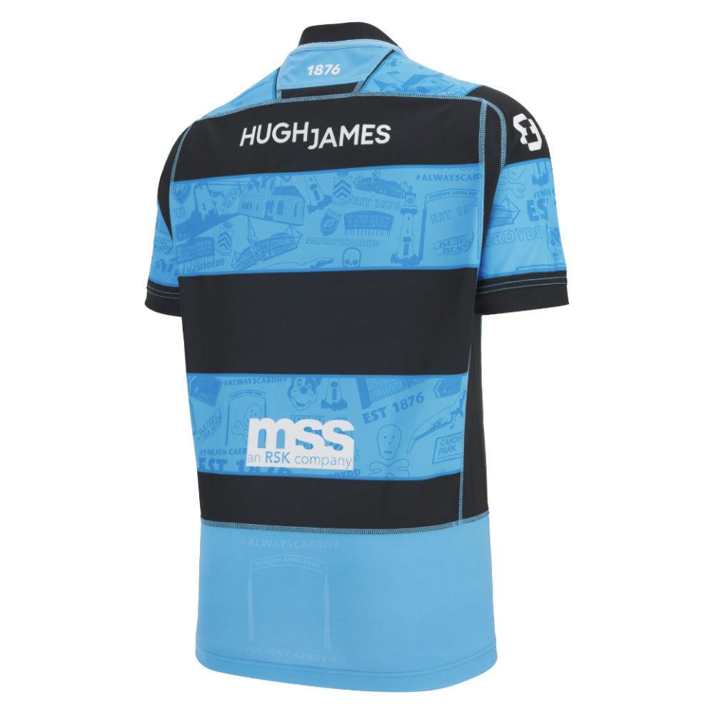 2025-2026 Cardiff Blues Home Poly Rugby Shirt (Kids) (Your Name)_1