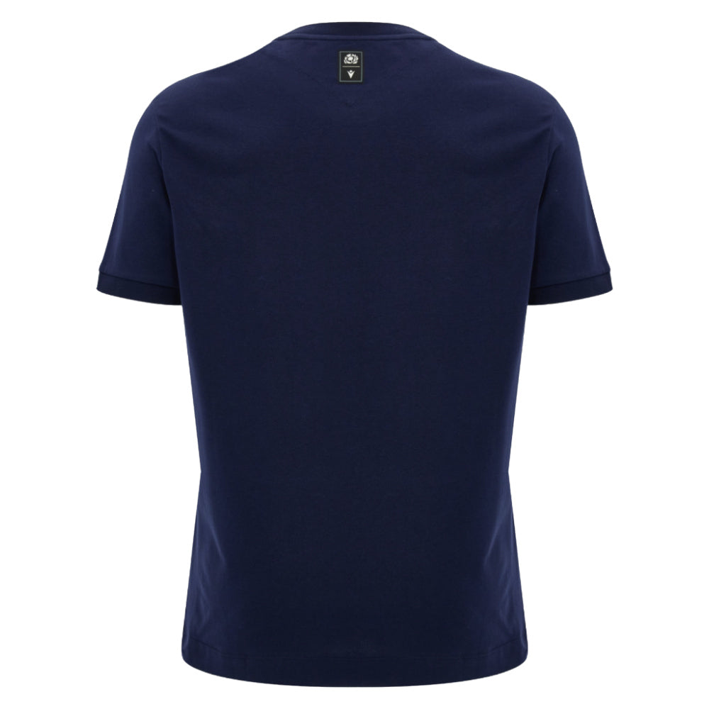 2026-2027 Scotland Rugby Ath Cotton T-Shirt (Navy) (Your Name)_1