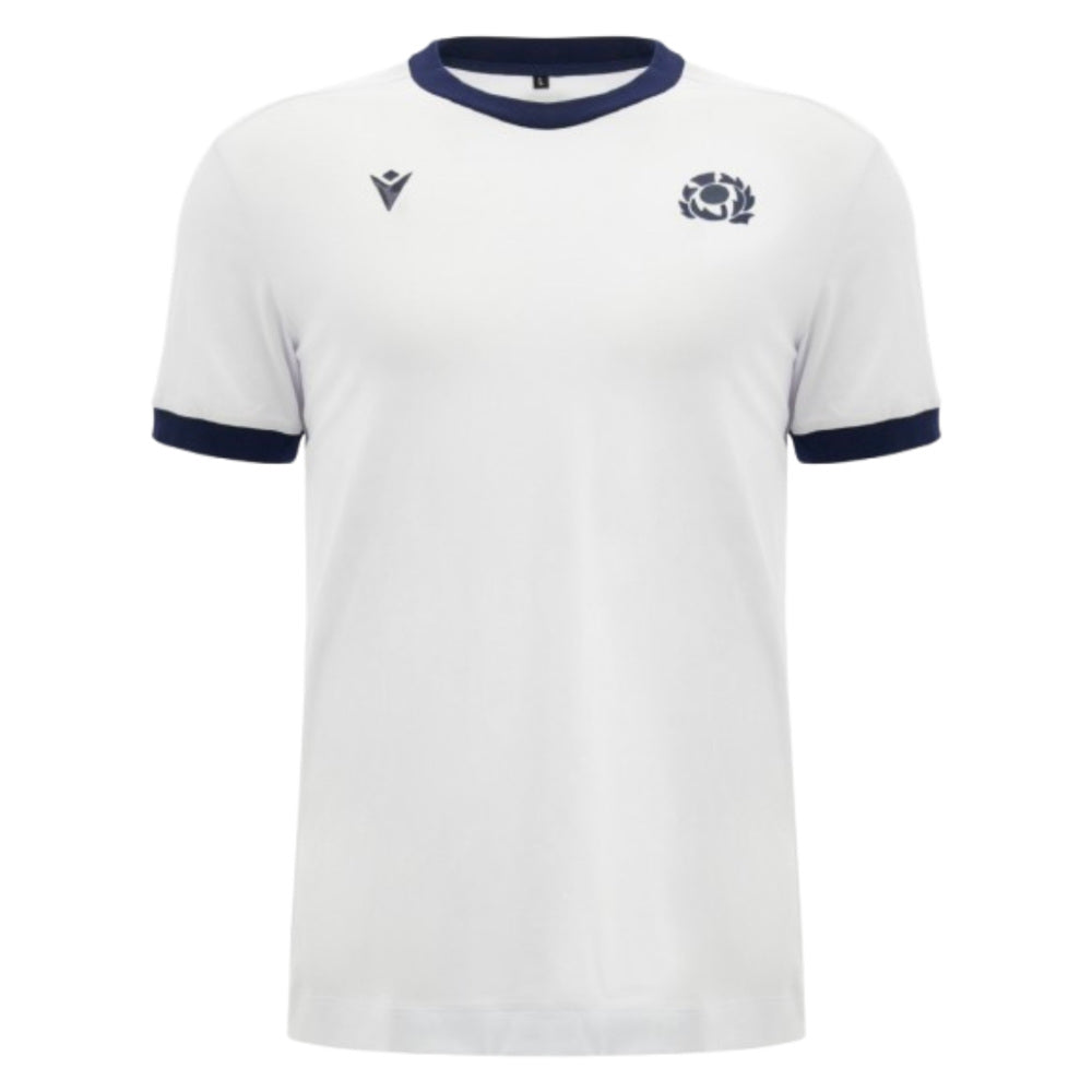 2026-2027 Scotland Rugby Ath Cotton T-Shirt (White) (Your Name)_2