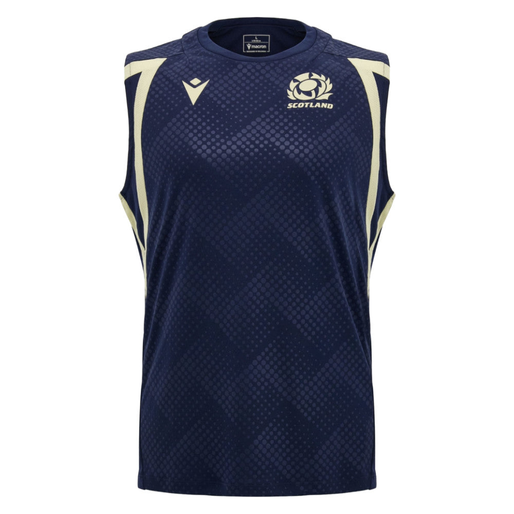 2026-2027 Scotland Rugby Sleeveless Training Shirt (Navy) (Your Name)_2