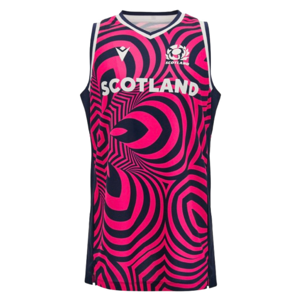 2026-2027 Scotland Rugby Basketball Vest (Neon Pink)_0