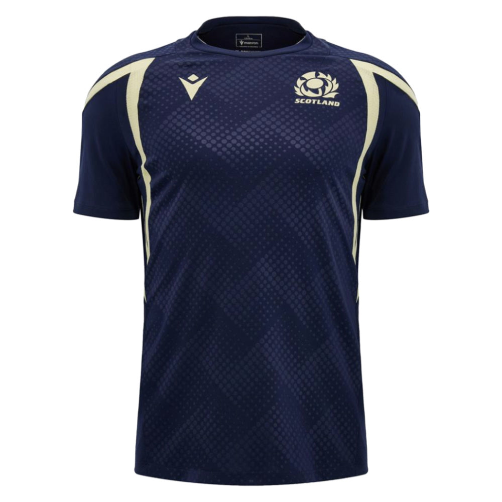 2026-2027 Scotland Rugby Training Shirt (Navy/Sand)_0