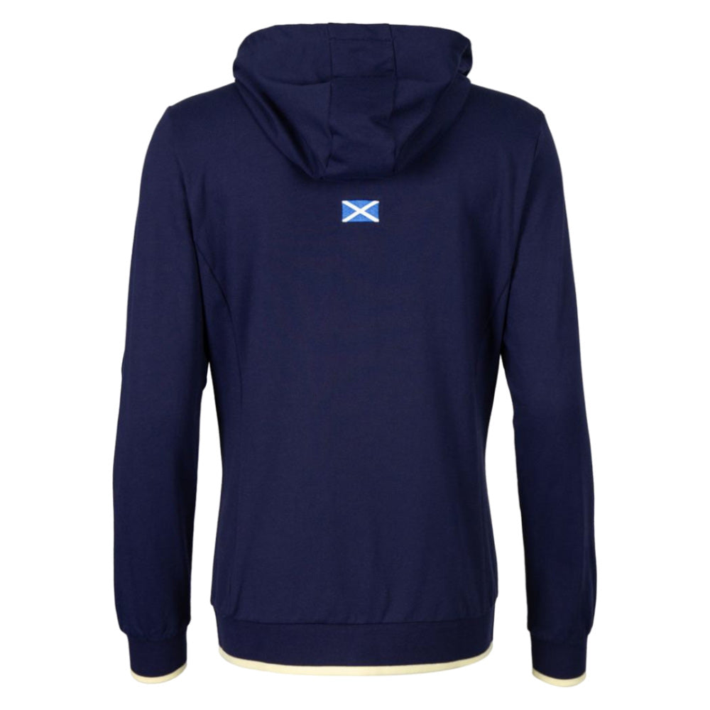 2026-2027 Scotland Rugby Travel Full Zip Hoodie (Navy/Sand) - Womens_1