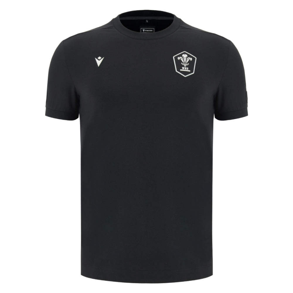 2026-2027 Wales WRU Rugby Athleisure Travel Shirt (Black)_0