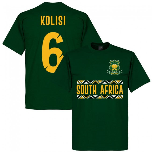 South Africa Rugby Team Kolisi 6 T-shirt - Bottle Green_2