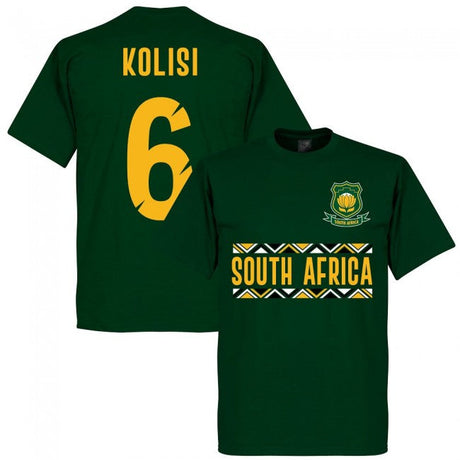South Africa Rugby Team Kolisi 6 T-shirt - Bottle Green_2