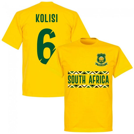 South Africa Rugby Team Kolisi 6 T-shirt - Yellow_2