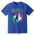 Mario Balotelli Italy Celebration T-Shirt (Blue)_0