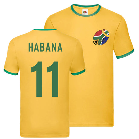 Bryan Habana South Africa Rugby Ringer T-Shirt_0