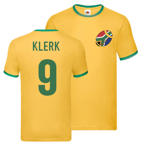 Faf De Klerk South Africa Rugby Ringer T-Shirt_0