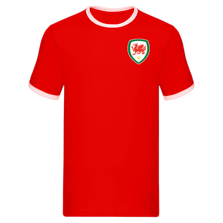 Wales Logo Ringer Tee (Red)_0