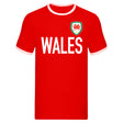 Wales Logo & Text Ringer Tee (Red)_0