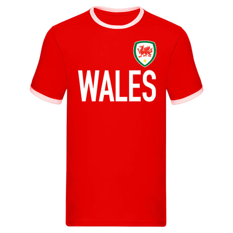 Wales Logo & Text Ringer Tee (Red)_0