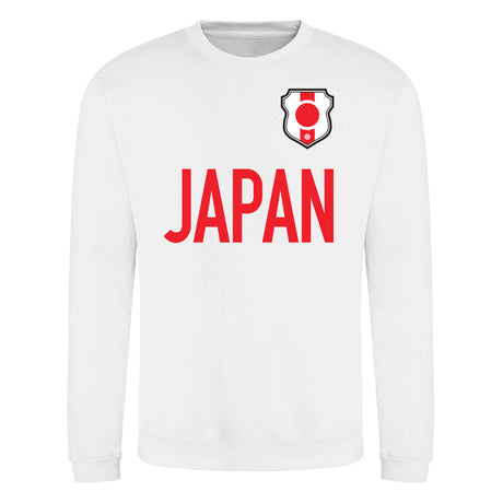 Japan National Team Text Sweatshirt (White)_0