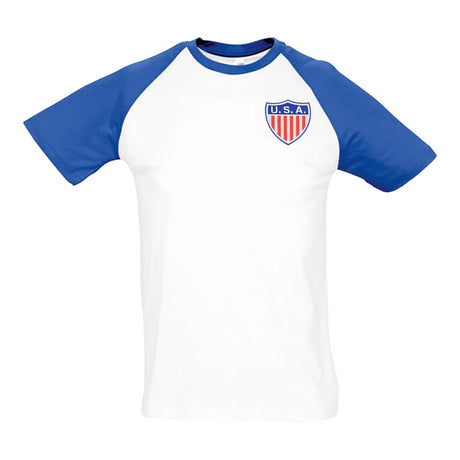 USA National Team Embroidered Contrast Tee (White)_0