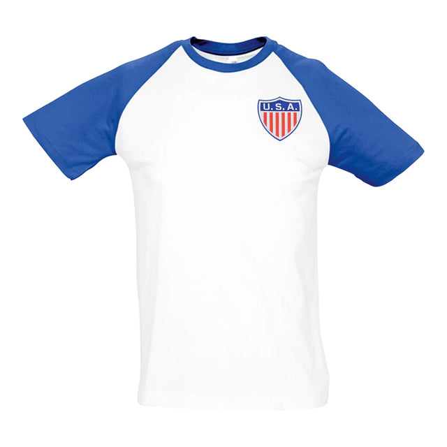 USA National Team Embroidered Contrast Tee (White)_0