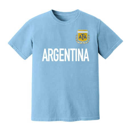 Argentina National Team Text T-shirt (Sky Blue)_0