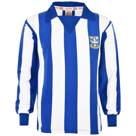 Sheffield Wednesday 1970s Kids Stripe Retro Football Shirt_0