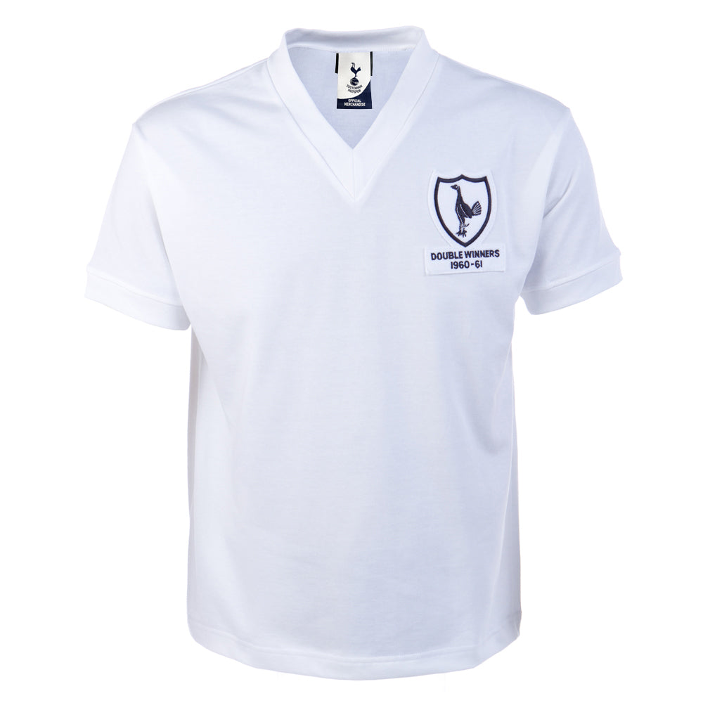 Tottenham Hotspur 1961 Double Winners Kids Retro Football Sh_0