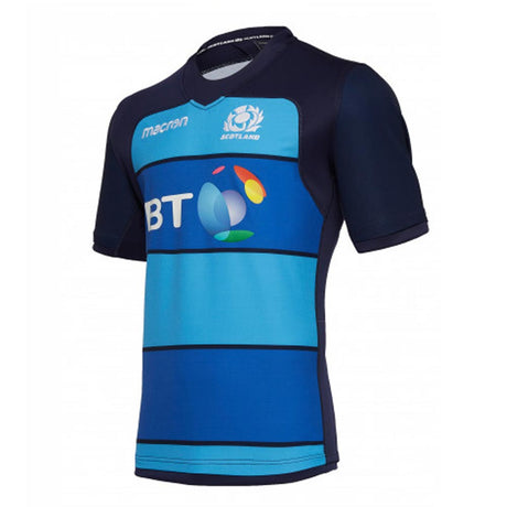 2018-2019 Scotland Macron Rugby Training Jersey (Blue) - Kids_1
